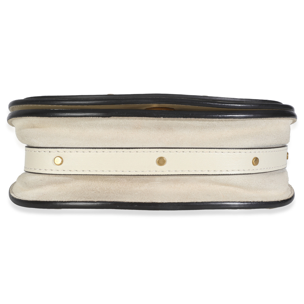 Chloe White Leather Small Nile Bracelet Bag - Picture 4 of 7